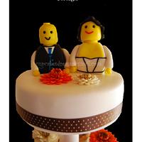 GERBERAS WEDDING CAKE