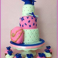 Girly Graduation Cake