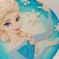 Elsa Frozen 2D cake topper
