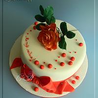 Cake with Rose
