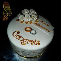 Elegant Engagement cake