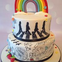 The Beatles Tattoo Cake 