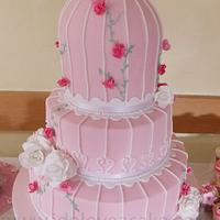 Bird Cage Wedding Cake & Dessert Table