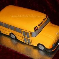 School bus Birthday Cake