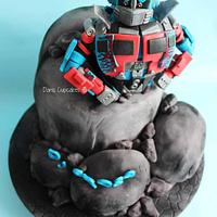 Transformers Optimus Prime Cake 