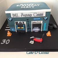 30th Birthday Car Mechanics Cake