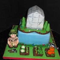 Greenhouse gardening cake 
