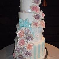 Vintage Rose Wedding cake