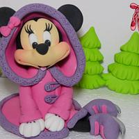 Minnie Mouse Winter Cake