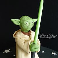 Yoda Star Wars cake