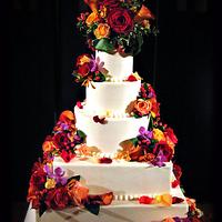 Buttercream & Fresh Flower's Wedding Cake