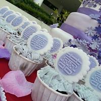 Purple wedding Cake