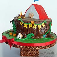 Camping "tent" cake Camping "tent" cake