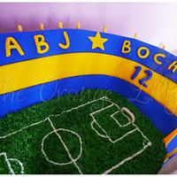 Boca Juniors Stadium Cake