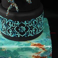 Wedding cake "Deep sea"