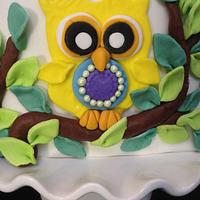 Mason's owl cake