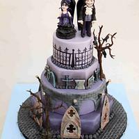 Vampire-Gothic Wedding Cake