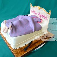 Naughty hen night party Bed cake
