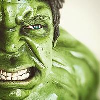Hulk Bust cake Hulk Bust cake