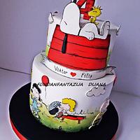 Charlie Brown themed cake