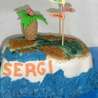 Ibiza Island Cake