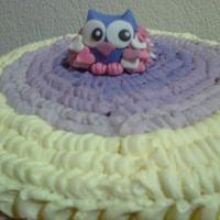 Ombre Petal Effect Owl cake