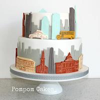 Cityscape cake