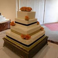 4 Tiered Wedding Cake