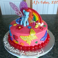 Rainbow Pony Cake