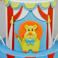 Circus Themed Children's Birthday Cake