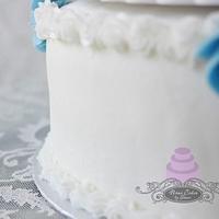 Re-creation of vintage buttercream wedding cake