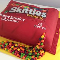 Skittles Cake