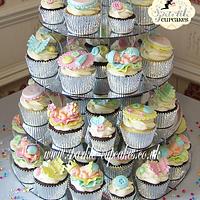 Summer Cuties - Baby Shower Cake & Cupcakes