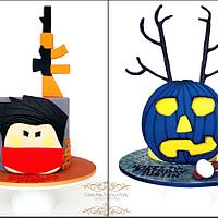 Roblox Cakes For Twin Boys Cake By Leah Jeffery Cake Cakesdecor - roblox logo roblox cake for boy