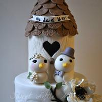 We Said Yes! Engagement Cake