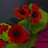 gumpaste poppies