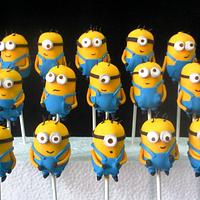 Despicable me Cake and Cakepops - Decorated Cake by Roma - CakesDecor