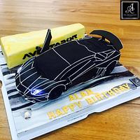 Lamborghini Remote control car cake