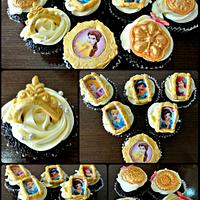 Disney Princess themed cupcakes