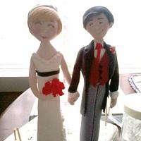 Mr & Mrs Cake Topper