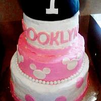 Minnie Mouse Themed Birthday Cake 