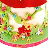 Toadstool House Cake 