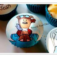 Hand painted cupcakes