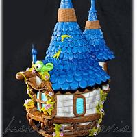 Rapunzel Tower cake