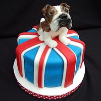 Little bulldog cake