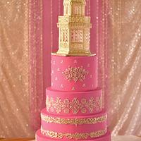 Royal icing 50th anniversary cake