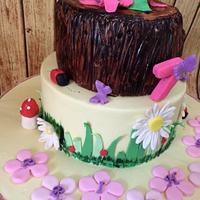 Tinker Bell theme cake