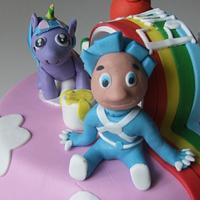 Fiksiki & pony birthday cake