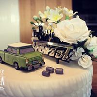 Trabant (Trabi) Wedding Cake