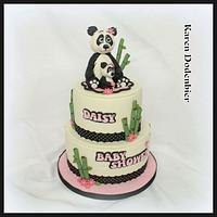 Panda Baby Shower cake